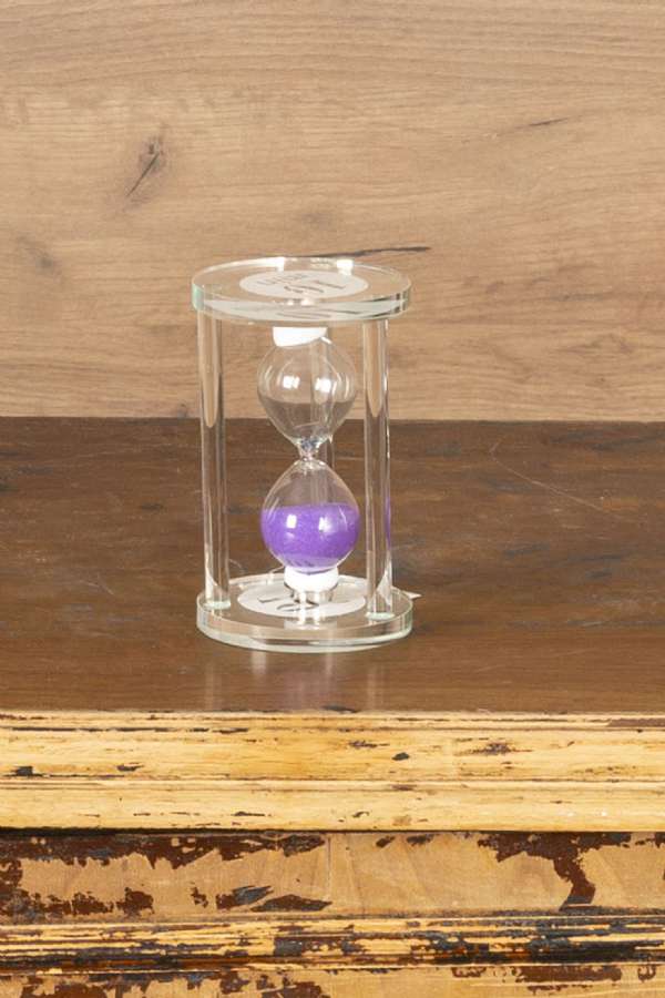 Glass Framed Hourglass 